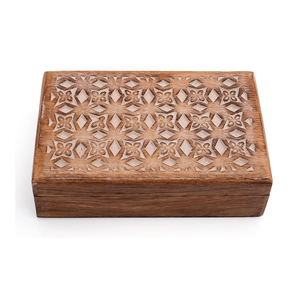 Barkah Star Eco-Friendly Polished Wood Jewelry Gift <b>Box</b> Organizer Custom Capacity Handmade Modern - Product Image 1