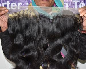 Raw 100% vendeur vierge en gros pas de traitement chimique Original 2*6 HD fermeture crépus Bodywave indien Extensions de cheveux humains - Product Image 3