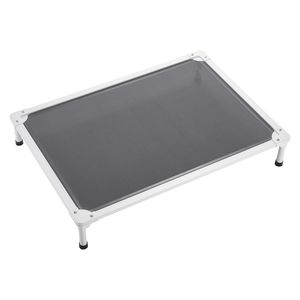 Portable <b>Raised</b> <b>Dog</b> Cot with Aluminum Tube Metal Frame Breathable Textilene Mesh for Large <b>Dogs</b> Elevated <b>Dog</b> <b>Bed</b> for Indoor Use - Product Image 1