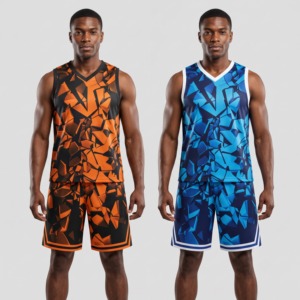 Tenues de basketball personnalisées, ensemble de maillots d'équipe sublimés en polyester et élasthanne à séchage rapide, respirant, fabricant de vêtements de sport OEM ODM - Product Image 5