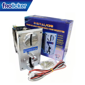 เครื่องรับเหรียญ FRO DC 12V 18-33 มม. เส้นผ่านศูนย์กลางเหรียญ 1.2-3 มม. ความหนา ไต้หวัน FRO-39 สีดำ+สีเทา เครื่องคัดเหรียญ - Product Image 4