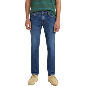 Nuevo 2025 diseño de moda personalizable estilo de tendencia sostenible Casual algodón Jeans azul lavado a la piedra pantalones vaqueros transpirables - Product Image 4