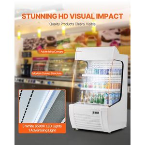 Dispositivo di raffreddamento a 2 livelli per Merchandiser all'aperto con cortina d'aria 12,7cu. ft per refrigeratori e dispositivi di raffreddamento della categoria di prodotto - Product Image 6