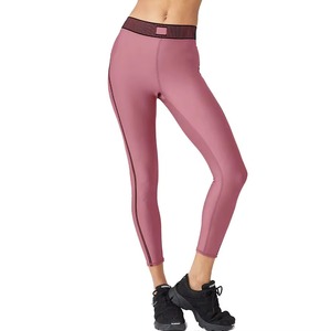 Ensemble de yoga pour femmes, sans manches, 2 pièces, soutien-gorge de sport et leggings taille haute, uni/à rayures, simple, séchage rapide, pour l'entraînement - Product Image 5