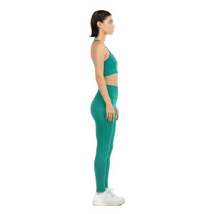 Conjunto de Yoga de Cintura Alta, Ropa Deportiva Activa, Ajuste Delgado, Logotipo Personalizado, Ligero, Moderno, de Alta Calidad, al Mejor Precio - Product Image 4