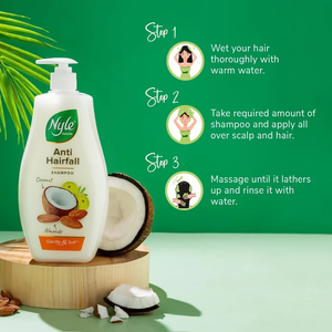 Champú 2 en 1 fuerte y saludable contra la caída del cabello, enriquecido con almendras y brotes de mungo, fórmula suave que nutre el cabello. - Product Image 5