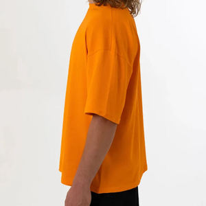 T-shirt Homme Oversize Personnalisé VIBE SEWN en Coton Lourd 220g Col Rond Effet Délavé Séchage Rapide Écologique – Vente en Gros - Product Image 2