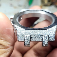 Reloj de pulsera con diamante cultivado en laboratorio con certificación IGI, color D, VVS1, de precisión artesanal, joyería de lujo para comercio global.
