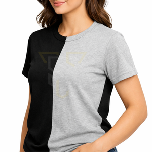Camiseta de Verano Informal de Algodón de Corte Regular para Mujer, de Alta Calidad, Sólida, Suave, Transpirable, de Secado Rápido, de Manga Corta, para Uso Diario - Product Image 4