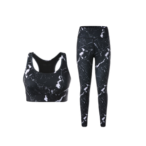 Unique Design Custom Two Tone Yoga Set for Women Solid <b>Pattern</b> Sports Fashion with Elastic Waist Fitness Yoga <b>Leggings</b> for Women - Product Image 4