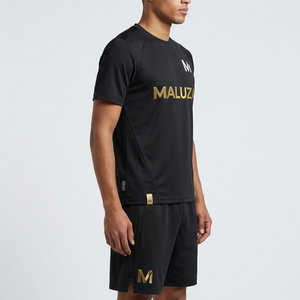 Ensemble d'uniformes de football personnalisés imprimés pour hommes, grande taille, respirant, séchage rapide, anti-bactérien, maillot et short de football, kit d'entraînement d'équipe - Product Image 5