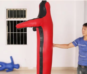 PROFIT SPORTS Mannequin de grappling pour arts martiaux, entraînement de lutte et de boxe avec cible de tête, rouge avec bordure noire, 25 kg - Product Image 2