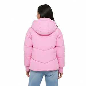 Nuevo Diseño Moderno y Elegante, Abrigo de Invierno con Capucha y Cierre de Cremallera, para Mujer, Talla Grande, con Peluche - Product Image 6