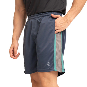 Men <b>Mid</b> Waist Athletic Jogger Workout Shorts Drawstring Breathable Quick Dry Lightweight Double <b>Layer</b> Canvas Polyester/Cotton - Product Image 6