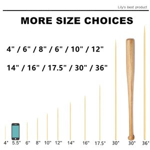 Brochettes en bambou naturel pour apéritifs, fruits, cocktails, brochettes de grillades, brochettes en bois écologiques pour la cuisine, les fêtes et l'artisanat - Product Image 3