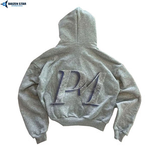 Sudadera con Capucha Oversize para Hombre y Mujer, de Algodón Grueso y Felpa, con Logotipo Personalizado, Estilo Urbano - Product Image 5