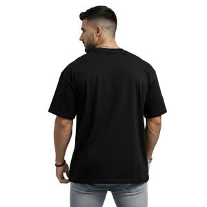 T-shirt homme surdimensionné personnalisé de haute qualité, impression logo, 100% coton, grandes tailles, coupe ample - Product Image 4