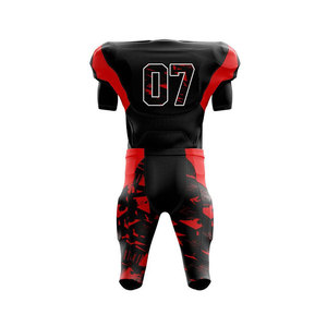 Uniforme de Fútbol Americano Personalizable, Conjunto de Jersey y Pantalones Sublimados para Hombre, Transpirable, Ajustado, de Manga Corta, con Estampado de Camuflaje - Product Image 3