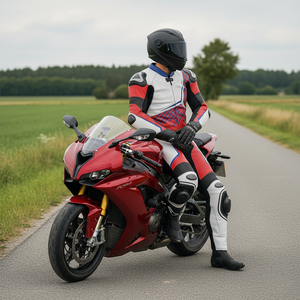 Traje de Motociclista para Hombre OEM de Alta Calidad, Chaquetas de Motocicleta de Cuero Genuino y Traje con Colores Personalizados - Product Image 6