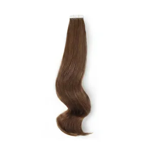 100% Remy Weft Wavy <b>Brown</b> Hair Natural Wave Texture Human Weft Hair - Product Image 6