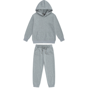 Girls <b>Pink</b> Cotton Hooded <b>Tracksuit</b> Full Sleeve Solid Color Casual Jogging Set with Drawstring Waist and Side Pockets - Product Image 4