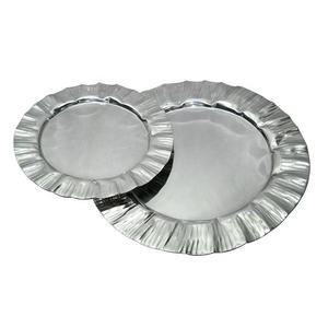 Plato de acero de alta calidad para servir, aperitivos para la cena, nuevo diseño, bandeja para servir restaurantes, decoración del hogar, platos de PC, artículo al por mayor - Product Image 1