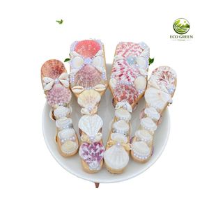 Eco Green Vietnam Handmade Natural Seashell Hair Comb & Brush Flowers Pearls Bridal Beach Style Coastal Wedding <b>Gift</b> Vietnam - Product Image 4