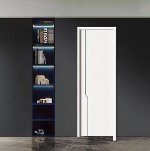 Puerta de Oficina Moderna, Simple o Doble, Insonorizada e Impermeable, Fabricada con Materiales Compuestos de WPC, Madera, PVC y Plástico, para Salas de Reuniones - Product Image 2