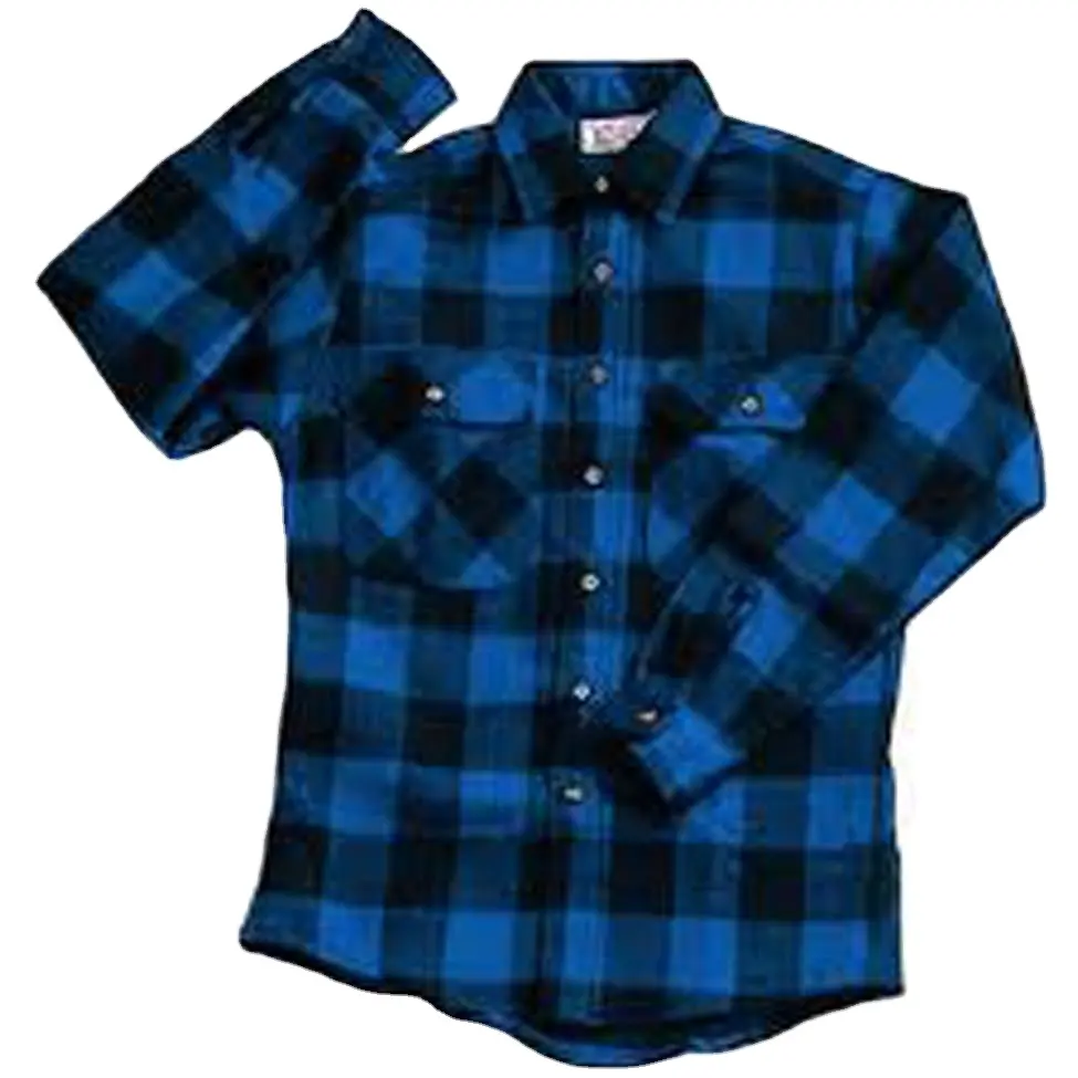 Flannel shirt long sleeve thick soft cotton fashion customize winter flannel shirt OEM plaid flannel shirt