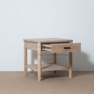 Contemporary Style Solid Wood Eco-friendly Nightstand with One Drawer for Bedroom Living Room Apartment & Hotel Use - Product Image 4