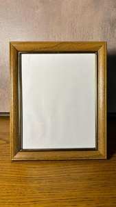 Solid Wood Picture <b>Frame</b> Golden Inner Bevel Wall Hanging Photo Holder Tabletop Display Stand Desktop Home Office Decoration - Product Image 2