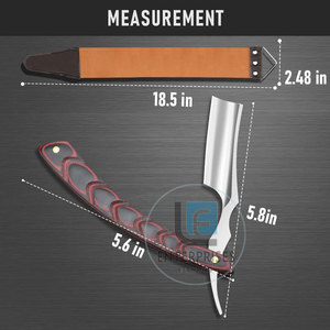 Best Selling Reusable Stainless Steel Wood Handle <b>Straight</b> Shaving <b>Razors</b> Made in Pakistan Low MOQ Durable High Quality - Product Image 3