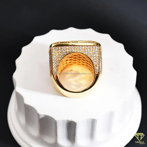 Bague personnalisée avec photo en diamant de laboratoire et argent 925, avec diamant de laboratoire taille baguette, ton or, bijoux commémoratifs hip-hop pour homme - Product Image 4