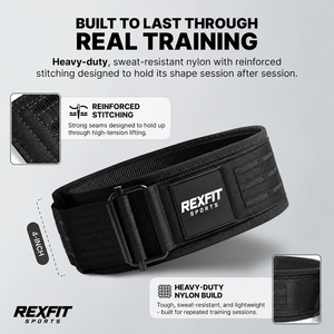 Cinturón de Levantamiento de Pesas de Nailon al por Mayor para Entrenamiento de Fuerza, Logotipo Personalizado, Marca Privada, Proveedor OEM ODM para Mayoristas de Equipos de Gimnasio - Product Image 2