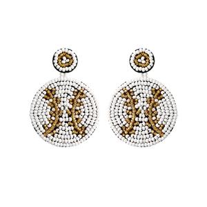 Boucles d'oreilles légères faites à la main en perles de basket-ball personnalisées pour femmes et adultes, accessoires de boutique, esprit d'équipe, vente en gros 2026 - Product Image 3