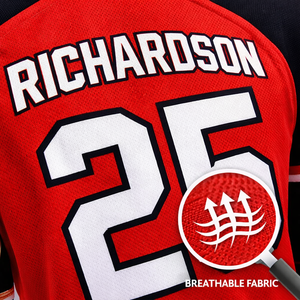 Fabricante OEM de Camisetas de Béisbol para Equipos, Secado Rápido, Transpirables, 100% Poliéster, Personalizadas con Impresión por Transferencia de Calor - Product Image 2