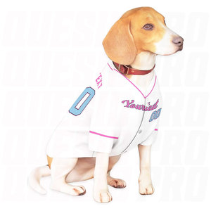 Custom Name Team Name Number Blue White Dog Baseball Jersey Personalized Pet Baseball Shirt Dogs Cats Sports Pet Costume Gift - Product Image 3