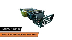 Machine de poinçonnage automatique de film de paillage MFPM 1200 D, équipement de poinçonnage de film agricole pour usine de fabrication - Product Image 1