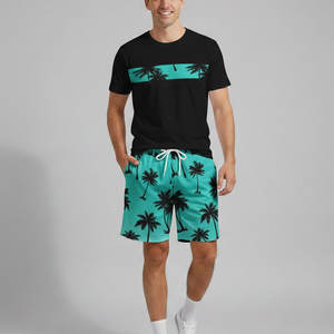 Conjunto de pantalones cortos de entrenamiento de verano para hombre, transpirables, flexibles, cómodos, ideales para gimnasio, correr, hacer ejercicio o actividades informales al aire libre - Product Image 1