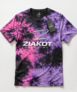 เสื้อยืดผู้ชาย ZIAKOT รุ่นพิเศษ สีชมพู-ดำ ลายพิมพ์ 3 มิติ ลายใบปาล์มฮาวายและดอกไม้ สำหรับการแสดง - Product Image 4
