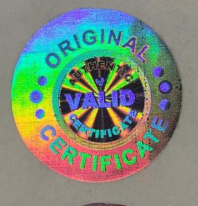 Custom <b>Logo</b> Hologram <b>Sticker</b> Original Authentic Label Void Security Seal Tamper Proof Anti Counterfeit for Product Packaging - Product Image 2