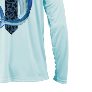 Chemises de pêche décontractées et élégantes pour hommes, manches courtes, col, logo personnalisé, respirantes, boutonnées, confortables, en polyester - Product Image 6