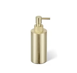 Modern Style Metal Soap <b>Dispenser</b> Bottle With Sleek Body Durable Pump Refillable Liquid Soap Holder Countertop - Product Image 1
