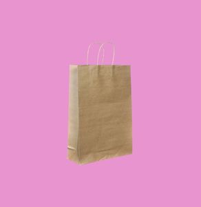Versatile <b>Textile</b> Brown Kraft Paper Bags Glossy Finish for High Impact Marketing and Promotional Events Brand Identity Needs - Product Image 5