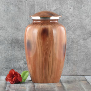 Urna Funeraria de Metal de Lujo al por Mayor con Crucifijo de Jesús Sagrado, Tarro Conmemorativo a Granel con Luz Divina y Acabado de Esmalte Pulido Artístico - Product Image 4
