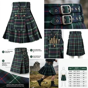 Fabricante Profesional de Kilt Tartán para Hombre, Kilt Escocés Personalizado, Ropa Tradicional de las Tierras Altas, Fábrica Mayorista - Product Image 6