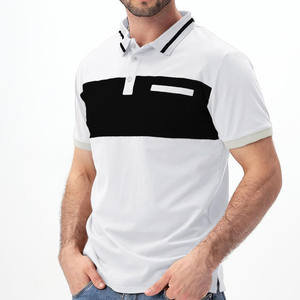 Camiseta de Manga Corta de Algodón Antiarrugas con Cuello Liso y Logotipo Personalizado Bordado/Estampado para Hombre/Unisex al por Mayor - Product Image 2