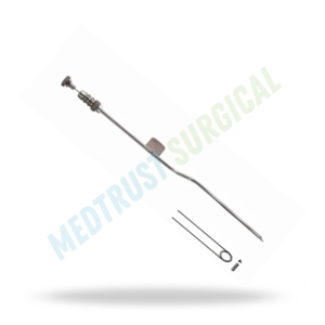 Raspador de succión Gubisch de 20 cm con bayoneta y guía, instrumento quirúrgico para rinoplastia y procedimientos ORL - Product Image 4