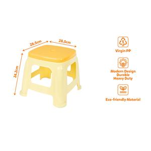 Lightweight Durable PP Modern Accent <b>Stool</b> & <b>Ottoman</b> for Home Bedroom Use Easy Clean Living Room Footrest Pouf Chair - Product Image 5