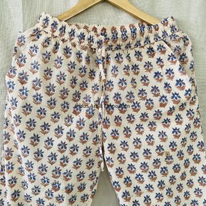 Nouvel arrivage : Ensemble de nuit en coton pour femme, magnifique pyjama indien imprimé à la main, 100 % coton - Product Image 4